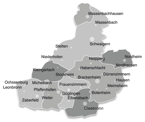 Gemeinden im Kirchenbezirk Brackenheim
