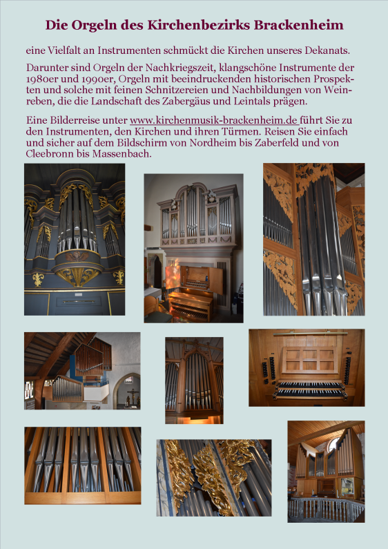 Orgeln des Dekanats-Bilderreise 2021